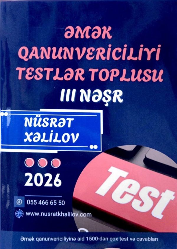 Əmək qanunvericiliyi testlər toplusu 